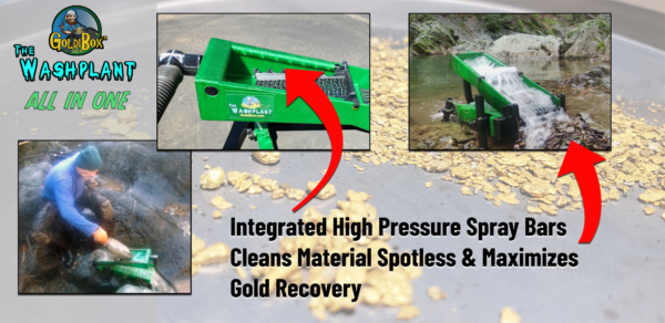 The GoldiBox Washplant High Banker's Spray Bars Clean Material Spotless Maximizing Gold Recovery