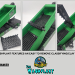 The GoldiBox Washplant features a classifying tray to run clay, mud and gooey material ensuring material is washed clean and gold recovery is maximized.