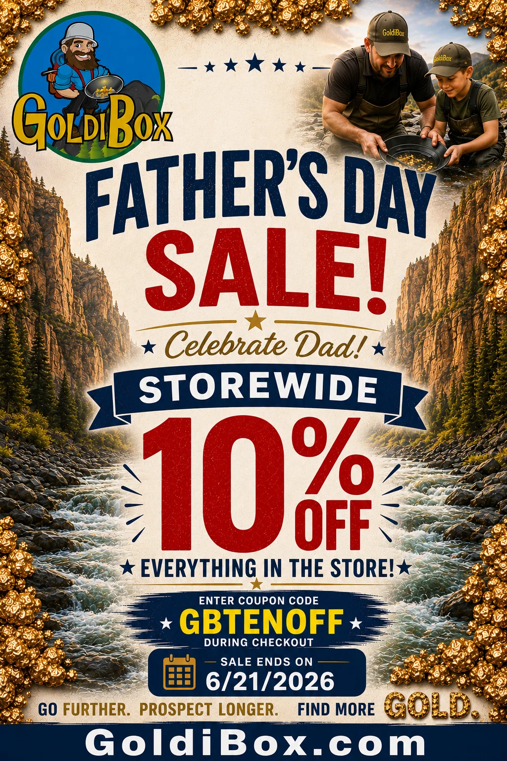 4th of July Sale with 10% off storewide using code GB4TH.